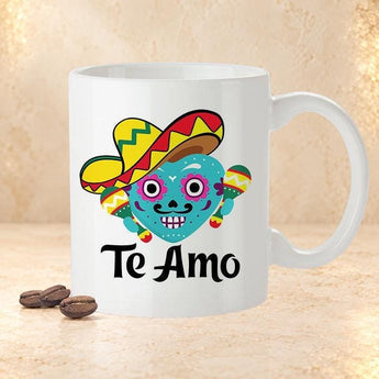 Mexican Lovers Mug - Te Amo [Gift Idea For Him or Her - Makes A Fun Present] I Love You - Mexico