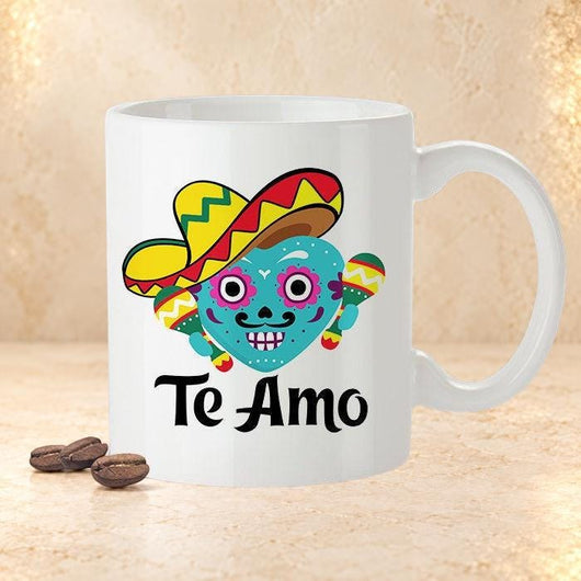 Mexican Lovers Mug - Te Amo [Gift Idea For Him or Her - Makes A Fun Present] I Love You - Mexico