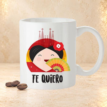 Te Quiero - Spanish Lover Mug [Gift Idea - Makes A Fun Present] I Love You