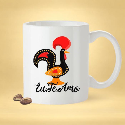 I Love You Mug  - Portuguese  Gift [For Him or Her - Makes A Fun Present]  Portugal - Eu Te Amo