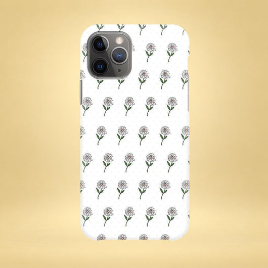 White Floral Daisy iPhone Case - Multiple Case Sizes Available - Daisy iPhone Cover, Floral iPhone Case