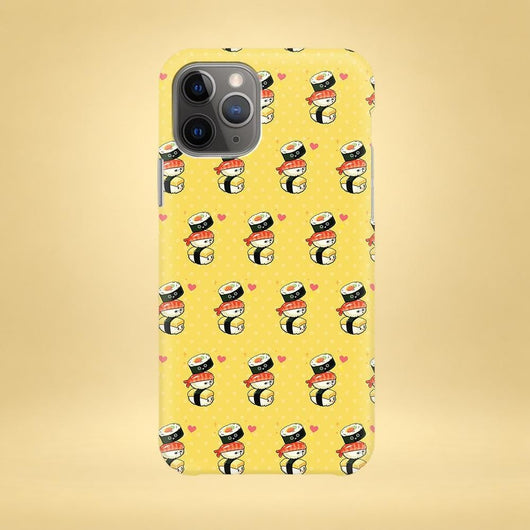 Yellow Sushi iPhone Case - Multiple Case Sizes Available - Sashimi iPhone Cover, Asian Food iPhone Case