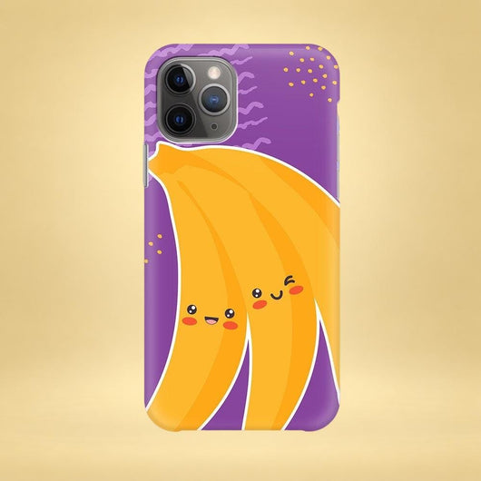 Banana Fruit iPhone Case - Multiple Case Sizes Available - Happy Banana iPhone Cover, iPhone Case