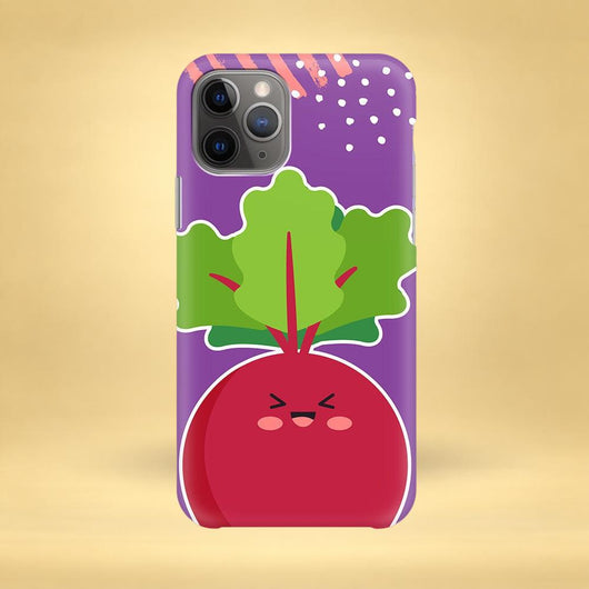Kawaii Beet iPhone Case - Multiple Case Sizes Available - Beet iPhone Cover, iPhone Case
