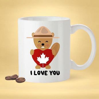 I Love You - Canadian Beaver [Gift Idea For Him or Her - Makes A Fun Present] I Love You Canadian Mug - Canada