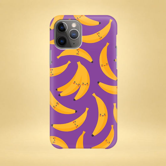 Banana iPhone Case - Multiple Case Sizes Available - Kawaii Fruit iPhone Cover, Banana Fruit iPhone Case