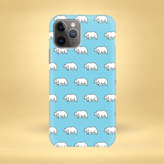 Green Polar Bear iPhone Case - Multiple Case Sizes Available - Polar iPhone Cover, Arctic iPhone Case