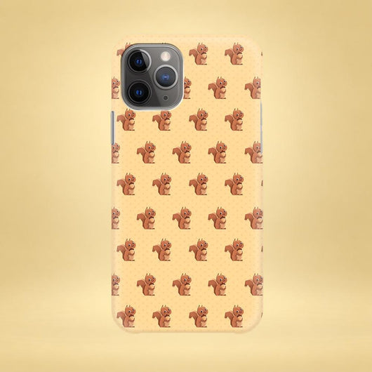 Beige Squirrel iPhone Case - Multiple Case Sizes Available - Squirrel Lover iPhone Cover, Cute Squirrel iPhone Case