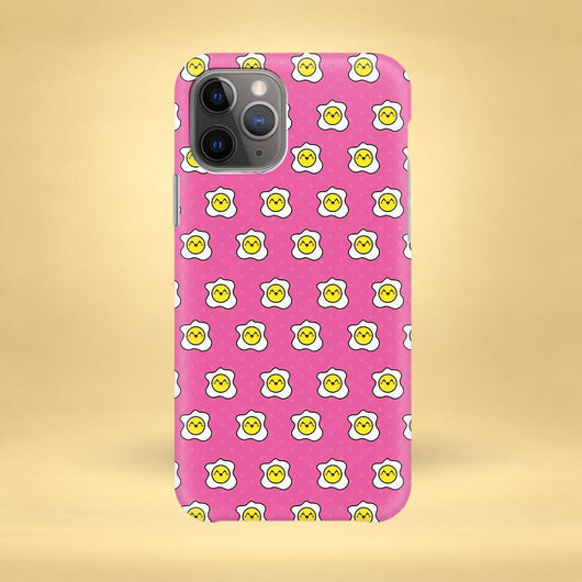 Pink Scrambled Eggs iPhone Case - Multiple Case Sizes Available - Breakfast iPhone Cover, Breakfast Food iPhone Case