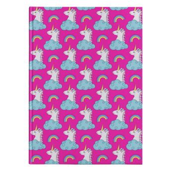 Hardcover Printed Pink Journal