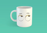 Free Shipping Worldwide - Set of 4 Coffee Mug Eyes - Eye Roll, Tired Eyes, Surprised Eyes, Side-Eye [Gift Idea - Makes A Fun Present]