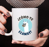 Free Shipping Worldwide - Cute Llama Mug - ¿cómo te llamas?  [Gift Idea - Gift For Him or Her] Blue