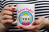 Picture Pugfect - Cute Pug Dog Mug  [Gift Idea - Gift For Him or Her] Blue& Green