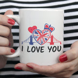 Free Shipping Worldwide - I Love You / British Lover Mug - London, England Mug [Gift Idea For Him or Her - Makes A Fun Present] I Love You
