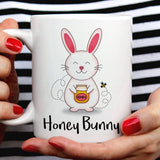 Honey Bunny Rabbit Mug-  Love Mug [Gift Idea - Makes A Fun Present] [For Him / For Her] Cute Bunny Mug