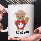 Free Worldwide Shipping - I Love You - Canadian Beaver [Gift Idea For Him or Her - Makes A Fun Present] I Love You Canadian Mug - Canada