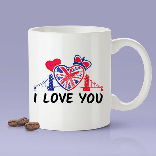 Free Shipping Worldwide - I Love You / British Lover Mug - London, England Mug [Gift Idea For Him or Her - Makes A Fun Present] I Love You