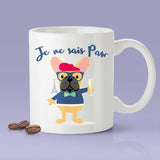 Je Ne Sai Paw - Cute French Bulldog Mug [Gift Idea - Makes A Fun Present]