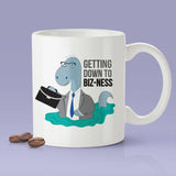 Getting Down To Biz-Ness Mug - Loch Ness Monster [Gift Idea - Makes A Fun Present]