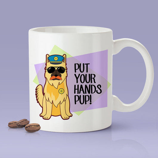 Free Shipping Worldwide - Put Your Hands Pup - Cop Dog Mug [Gift Idea - Makes A Fun Present]