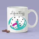 Free Shipping Worldwide  - Life is Ruff [Gift Idea For Him or Her - Makes A Fun Present] Cute Sleeping Dog (Three Color Options)