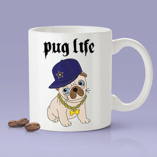 Free Shipping Worldwide -Pug Life - Cute Pug Dog Mug  [Gift Idea - Gift For Him or Her] Blue