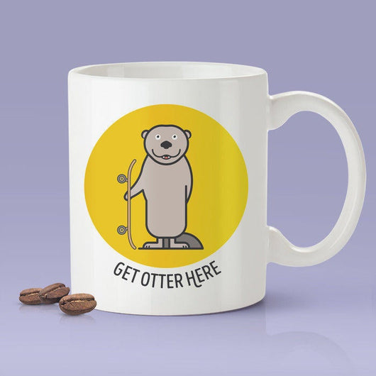 Get Otter Here [Cute Otter  Coffee Mug] - Gift Idea / Yellow