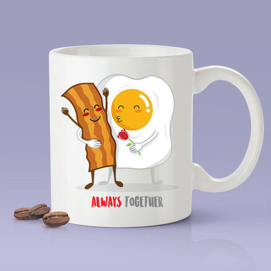 Free Shipping Worldwide - Bacon & Eggs Love Mug - Always Together [Gift Idea - Makes A Fun Present] [For Him / For Her] Cute Breakfast Mug