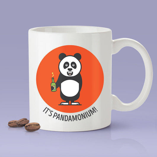 Free Shipping Worldwide -  It's Pandamonium Coffee Mug  [Gift Idea - Makes A Fun Present] Orange