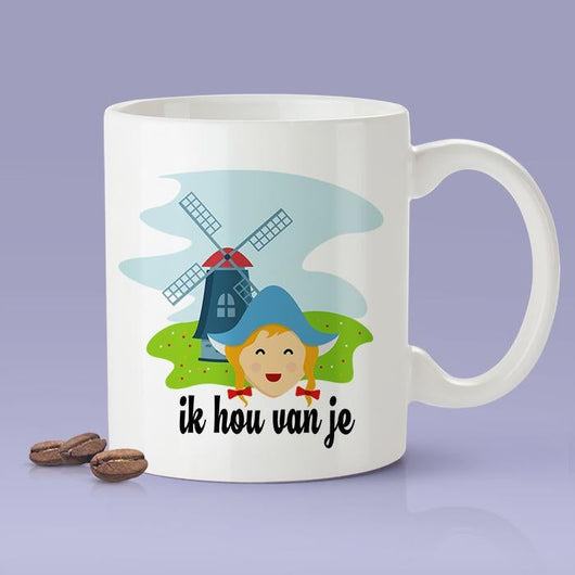 I Love You -  Dutch Gift Idea [For Him or Her - Makes A Fun Present]  ik hou van je - The Netherlands