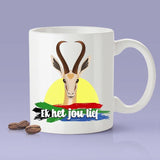 I Love You -  South African Mug [For Him or Her - Makes A Fun Present]  Ek Het Jou Lief