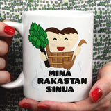 I Love You - Finland  [Gift Idea For Him or Her - Makes A Fun Present]  Minä rakastan sinua- Finnish Love Mug