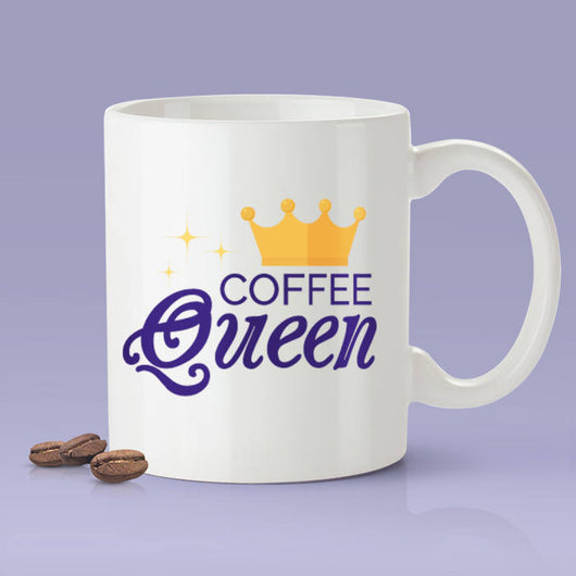 Free Worldwide Shipping - Coffee Queen Mug - [Gift Idea - Makes A Fun Present] [For Her]