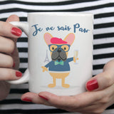 Free Worldwide Shipping - Je Ne Sai Paw - Cute French Bulldog Mug [Gift Idea - Makes A Fun Present]