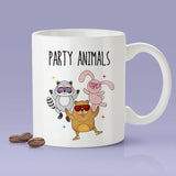 Party Animals Gopher / Bunny / Raccoon  - Funny Dancing Animals Mug [Gift Idea - Makes A Fun Present] [For Him / For Her]