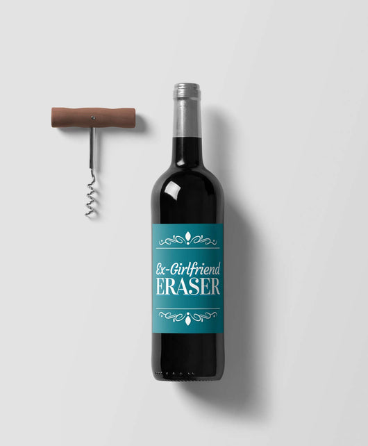 Free Shipping Worldwide - Ex-Girlfriend Eraser Wine Bottle Label - Makes A Fun Gift - Fits Most Wine Bottles [Set of 6]