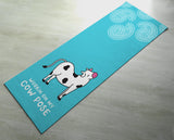Working On My Cow Pose - Practice Yoga In Style [Gift Idea / Fun Present] Exercise Mat / Bitilasana