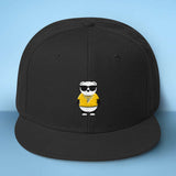 Free Shipping Worldwide - Gangster Panda Baseball Hat - Makes A Fun Present] Cute Panda Black Cap - Thug Out In Style Blue / Yellow