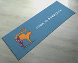 Yoga Is Purrfect - Practice Yoga In Style [Gift Idea / Fun Present] Exercise Mat / Marjaiasana