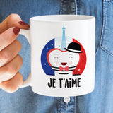 Free Shipping Worldwide- Je T'aime - French Lover Mug [Gift Idea - Makes A Fun Present] I Love You