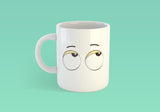 Set of Coffee Mug Eyes - Eye Roll & Tired Eyes [Gift Idea - Makes A Fun Present]