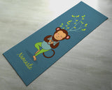 Free Shipping Worldwide - Namaste - Cute Monkey Yoga Mat - Practice Yoga In Style [Gift Idea / Fun Present] Exercise Mat / Monkey Gift