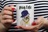 Free Shipping Worldwide -Pug Life - Cute Pug Dog Mug  [Gift Idea - Gift For Him or Her] Blue