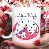 Free Shipping Worldwide  - Life is Ruff [Gift Idea For Him or Her - Makes A Fun Present] Cute Sleeping Dog (Three Color Options)