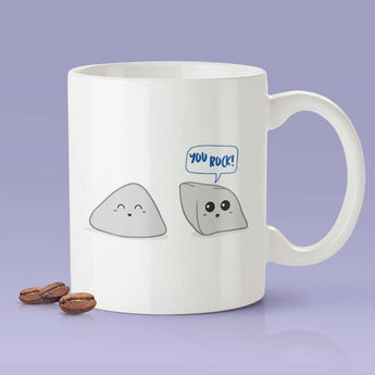 Free Shipping Worldwide - You Rock - Cute Funny Rock Mug [Gift Idea - Makes A Fun Present] [For Him / For Her] Funny Rock