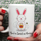 Free Shipping Worldwide - Sweet As Honey - Bunny  Love Mug [Gift Idea - Makes A Fun Present] [For Him / For Her] Cute Bunny Mug