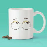 Free Shipping Worldwide  - Eye Roll Coffee Mug [Gift Idea - Makes A Fun Present]