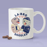 Labro Doodles [Gift Idea - Makes A Fun Present] [For Him / For Her] Cute Dog Coffee Mug