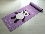 Less Pandamonium, More Savasana Yoga Mat - Cute Panda Yoga Mat  - Practice Yoga In Style [Gift Idea / Fun Present]