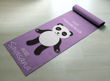 Less Pandamonium, More Savasana Yoga Mat - Cute Panda Yoga Mat  - Practice Yoga In Style [Gift Idea / Fun Present] Exercise Mat